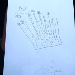 Bird and flowers picture